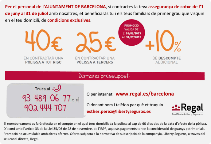 10% de Descompte durant tot l'any + promocions especials